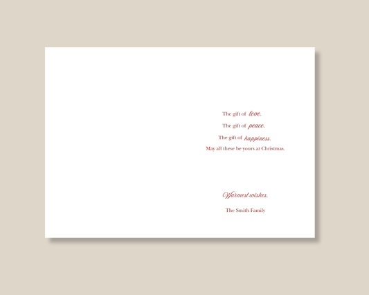 Merry Christmas, Personalized Holiday Cards, Christmas Florals, Holidays, Elegant, Greeting Cards, Stationery, Semi Custom