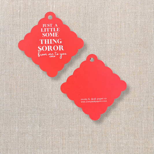 Delta Sigma Theta Inspired Gift Tags, DST, 1913, Party Gift Tags, Red, White, Gift Favor Tags, Stationery