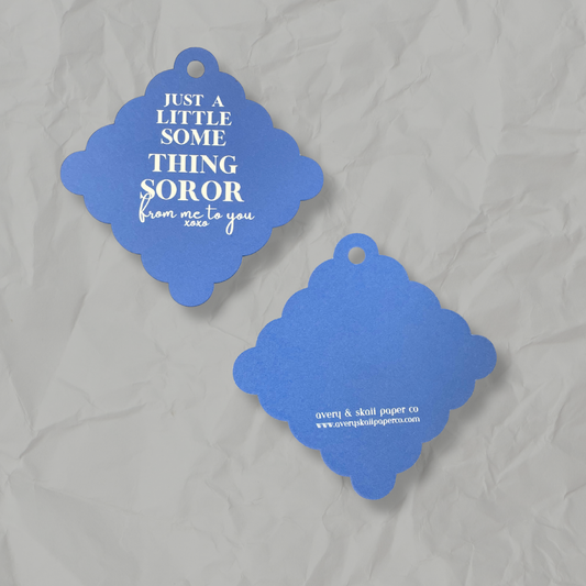 Zeta Phi Beta Inspired Gift Tags, ZPHIB, 1920, Party Gift Tags, Blue, White, Gift Favor Tags, Stationery