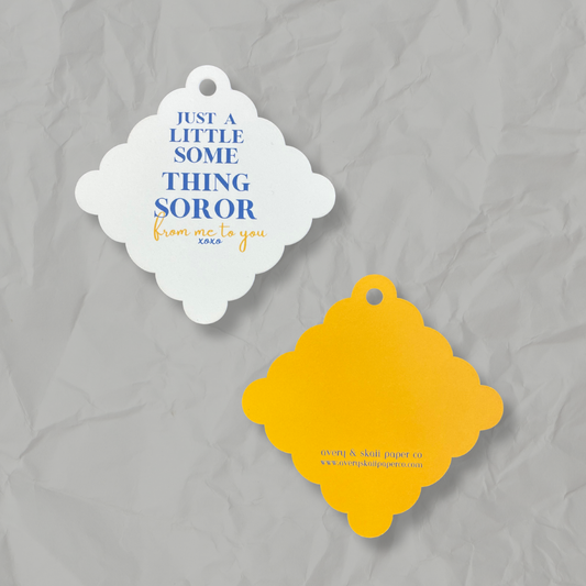 Sigma Gamma Rho Inspired Gift Tags, SGRHO, 1922, Party Gift Tags, Blue, Gold, Gift Favor Tags, Stationery