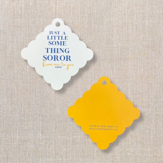 Sigma Gamma Rho Inspired Gift Tags, SGRHO, 1922, Party Gift Tags, Blue, Gold, Gift Favor Tags, Stationery