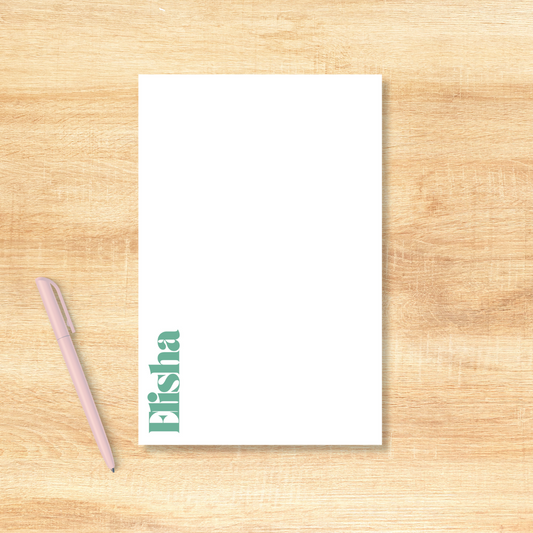 Personalized Notepad, Desk, Modern, Organization, Note Taking, Office, School, Work, Memo Pad, Feminine, Gift, Stationery