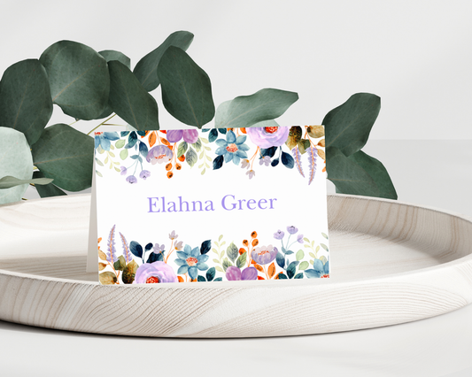 Floral Border Folded Notes Set