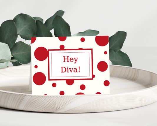 Thank You Notes, Delta Sigma Theta, Greeting Card, Red, White, Folded Card, Gift, Work, School, DST, Office