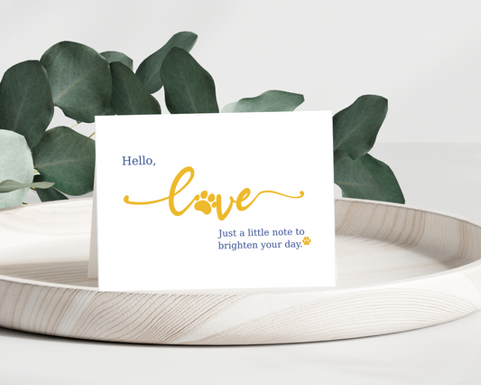 Thank You Notes, Sigma Gamma Rho, Stationery, Folded Card, Thoughtful, Blue, Gold, Greeting Card, SGRHO, Work, School, Office