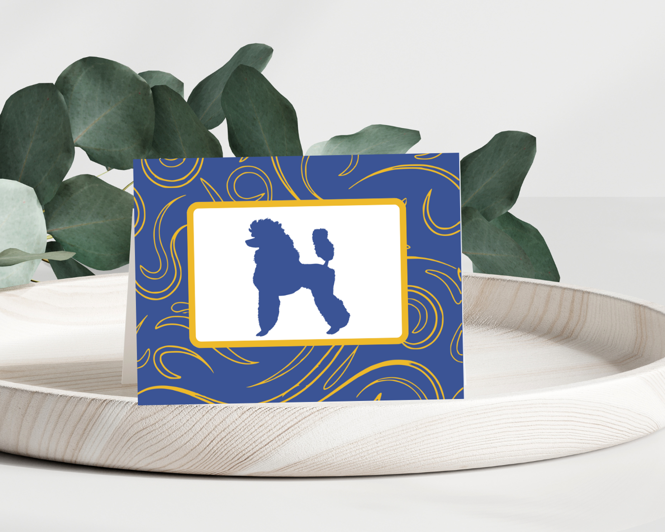 Thank You Notes, Sigma Gamma Rho, Folded Card, Thoughtful, Blue, Gold, Greeting Card, SGRHO, Work, School, Office