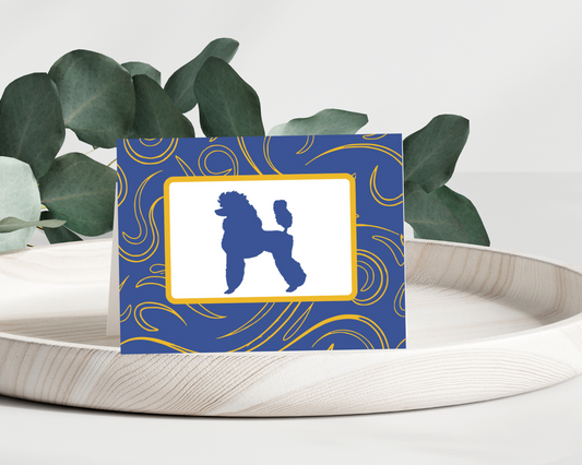 Thank You Notes, Sigma Gamma Rho, Folded Card, Thoughtful, Blue, Gold, Greeting Card, SGRHO, Work, School, Office