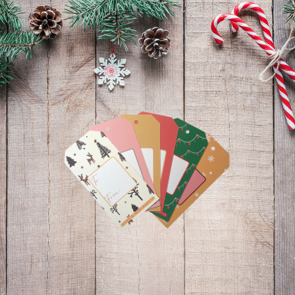 Merry in Gold Variety Gift Tags