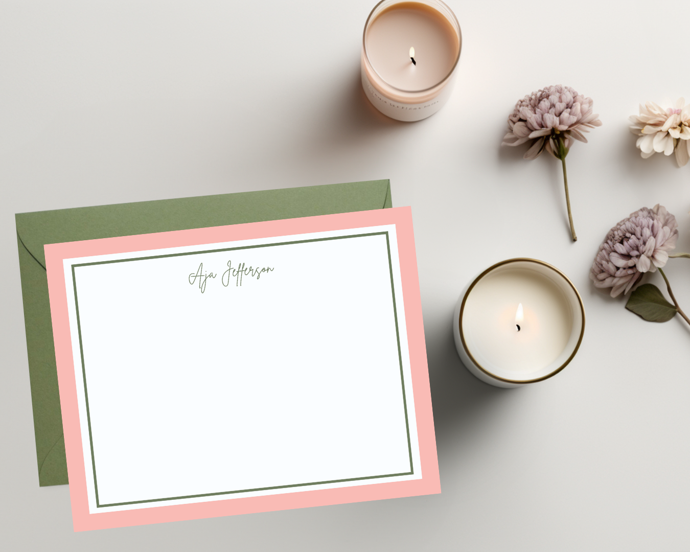 Custom Flat Notecard Set