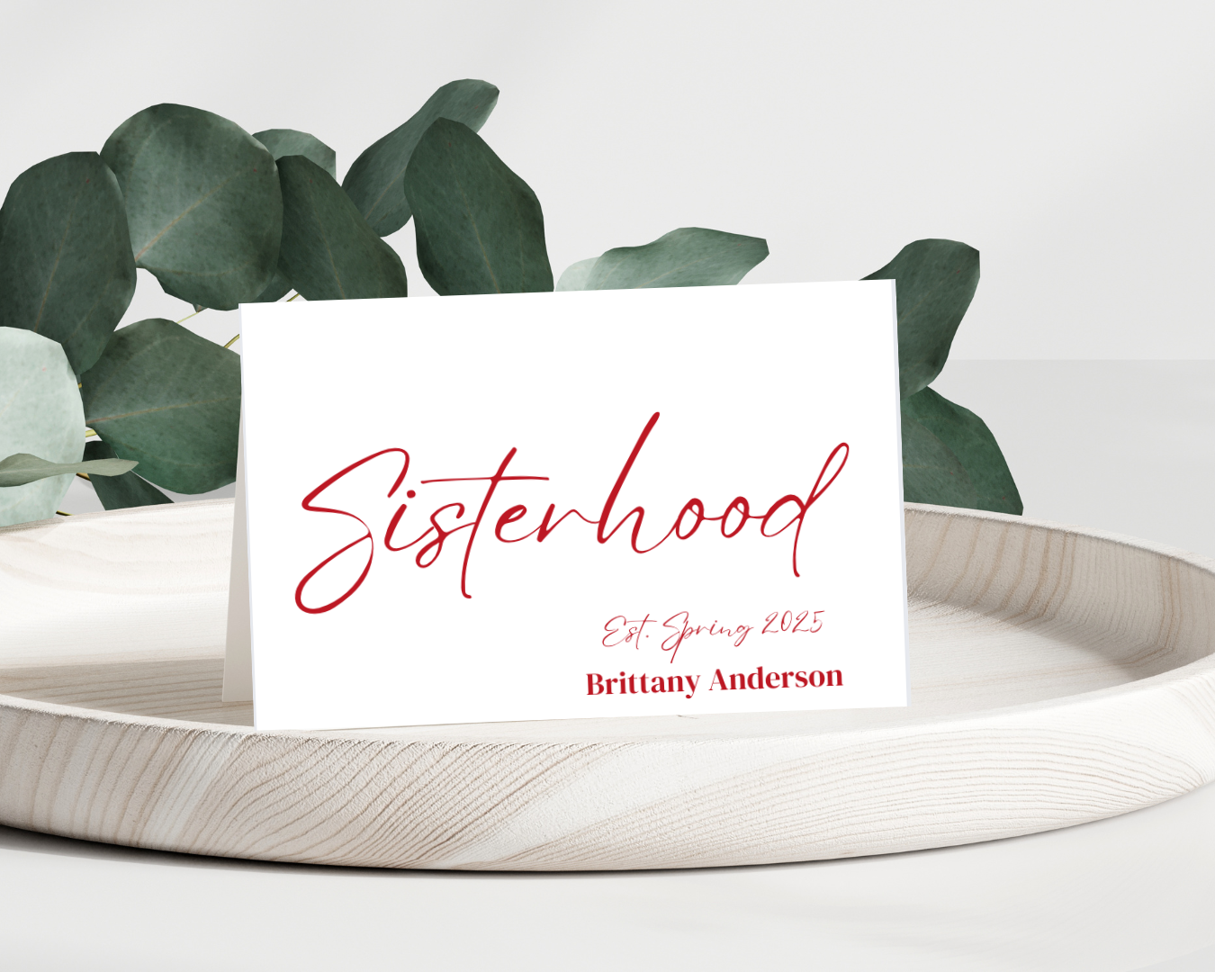 Personalized Stationery, Sisterhood, Delta Sigma Theta, Crossing Gift, Red, White, Custom Folded Notes, DST, Folded Cards, Thank You Notes, Office, Work, School