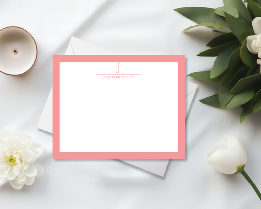 Personalized Stationery, Feminine, Flat Notes, Stationery Set, Notecards, Gifts, Cards, Flat Cards, Card Set